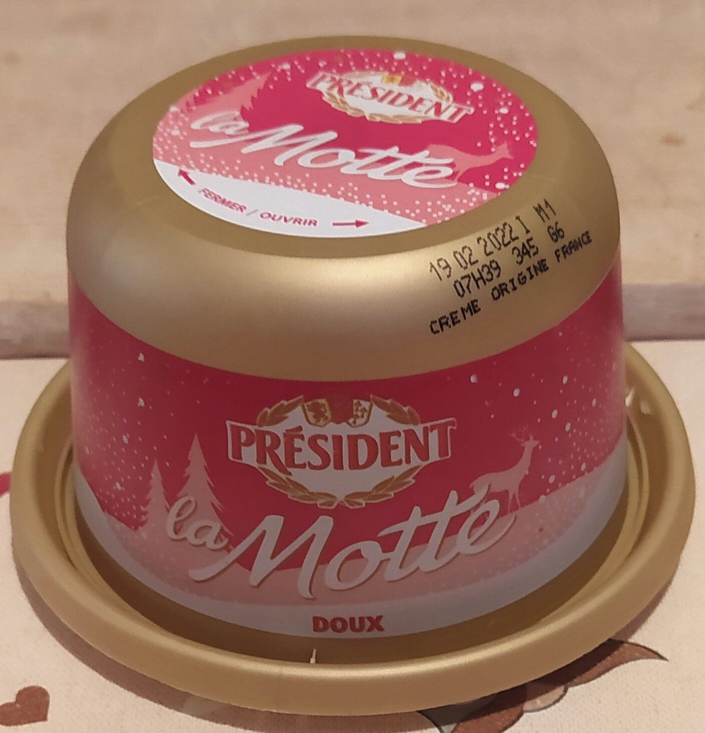 La Motte Beurre doux pasteurisé 82 % de mat. gr. eurre doux pasteurisé 82 % de mat. gr. - Produkt - fr