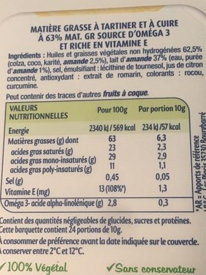 Envie de Végétal - Ingredientes - fr