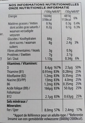 Corn Flakes - Nutrition facts