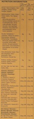 Céréales All Bran Kellogg's Fibre Plus - Tableau nutritionnel