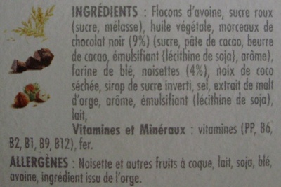 Céréales Extra Pépites Chocolat Noisettes - ingredients