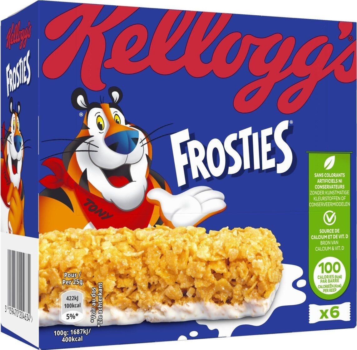 Kellogg's Barres Frosties 6x25g - Produkt - fr