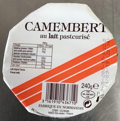 Camembert Barre Orange - Product - fr