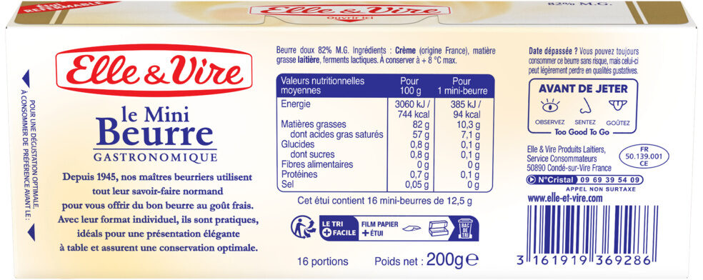 Les Mini-Beurre Doux - Ingredients - fr
