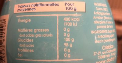 Sauce salade bufflao - Valori nutrizionali - fr