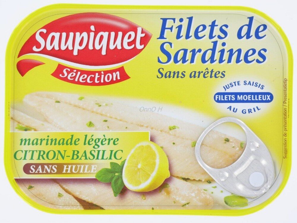 Filets de Sardines Citron Basilic - Produit