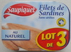 Filets de sardines sans arêtes au naturel - Producto