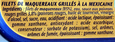 Filets de Maquereaux (Grillés À la Mexicaine) - Ingrediënten - fr