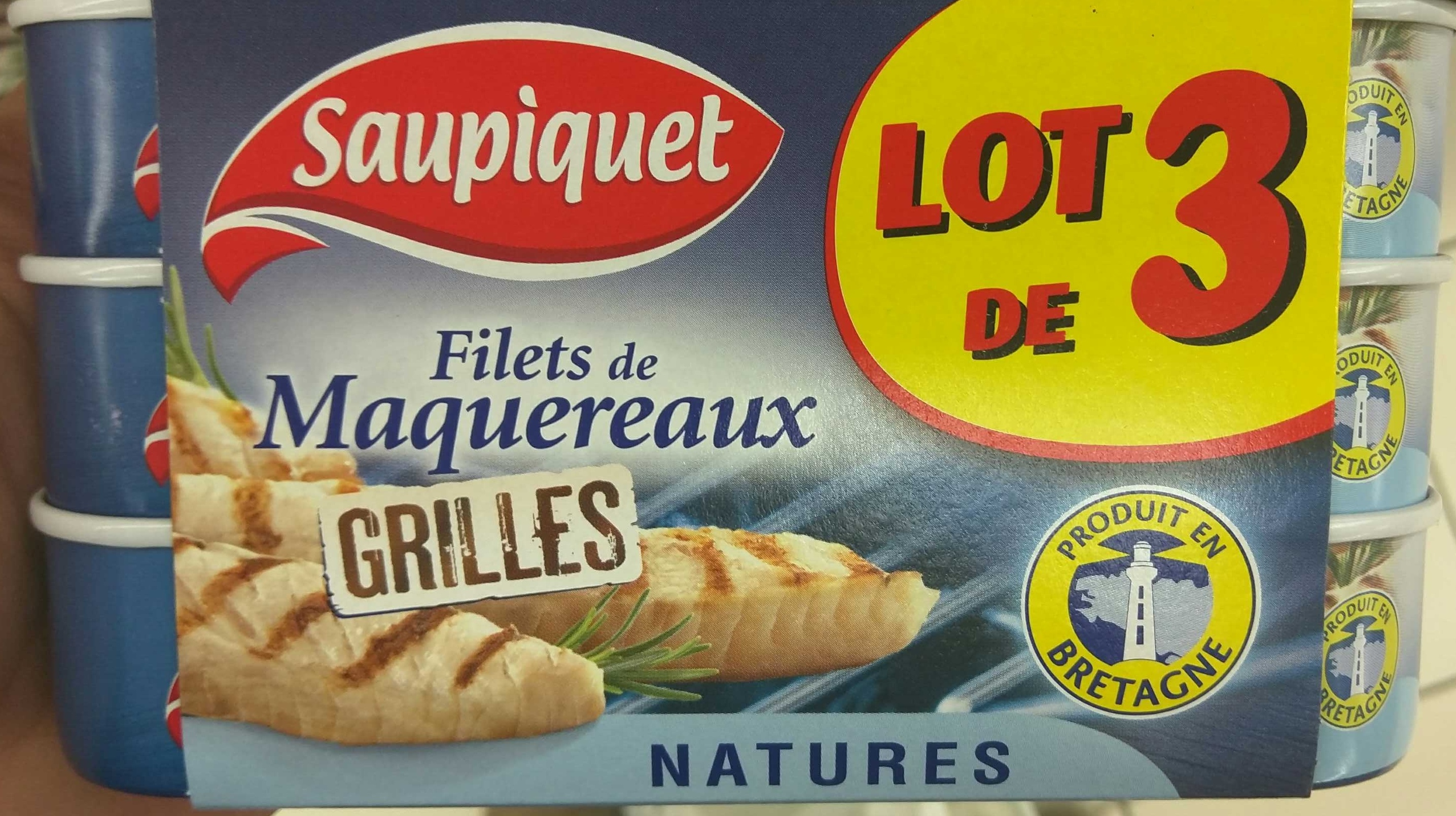 Filets de Maquereaux grillés Natures - Product - fr
