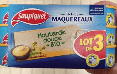 Saupiquet Filet de maquereaux moutarde douce bio - Producto - fr
