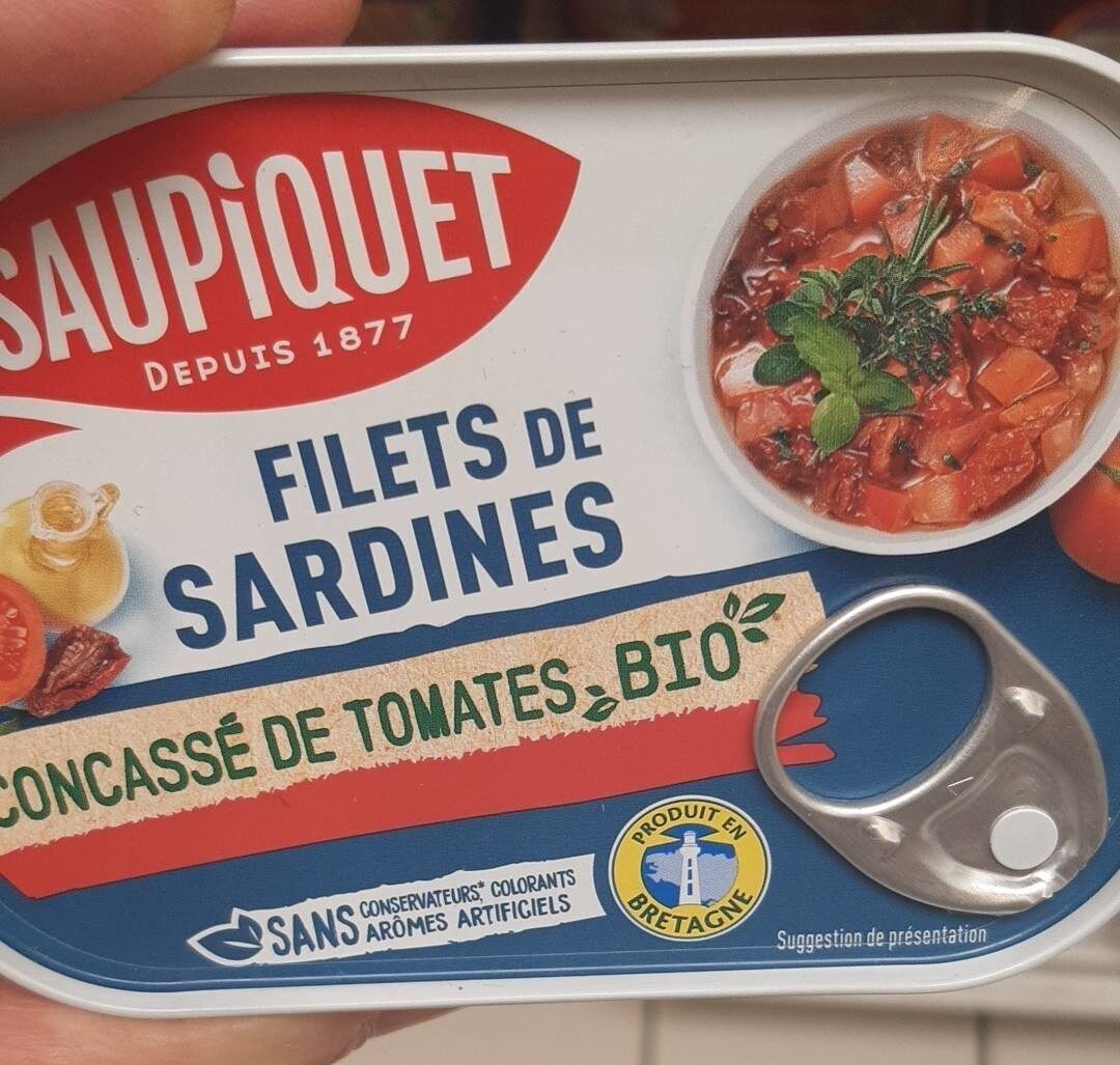 Filets de sardine concassé de tomates - Product - fr
