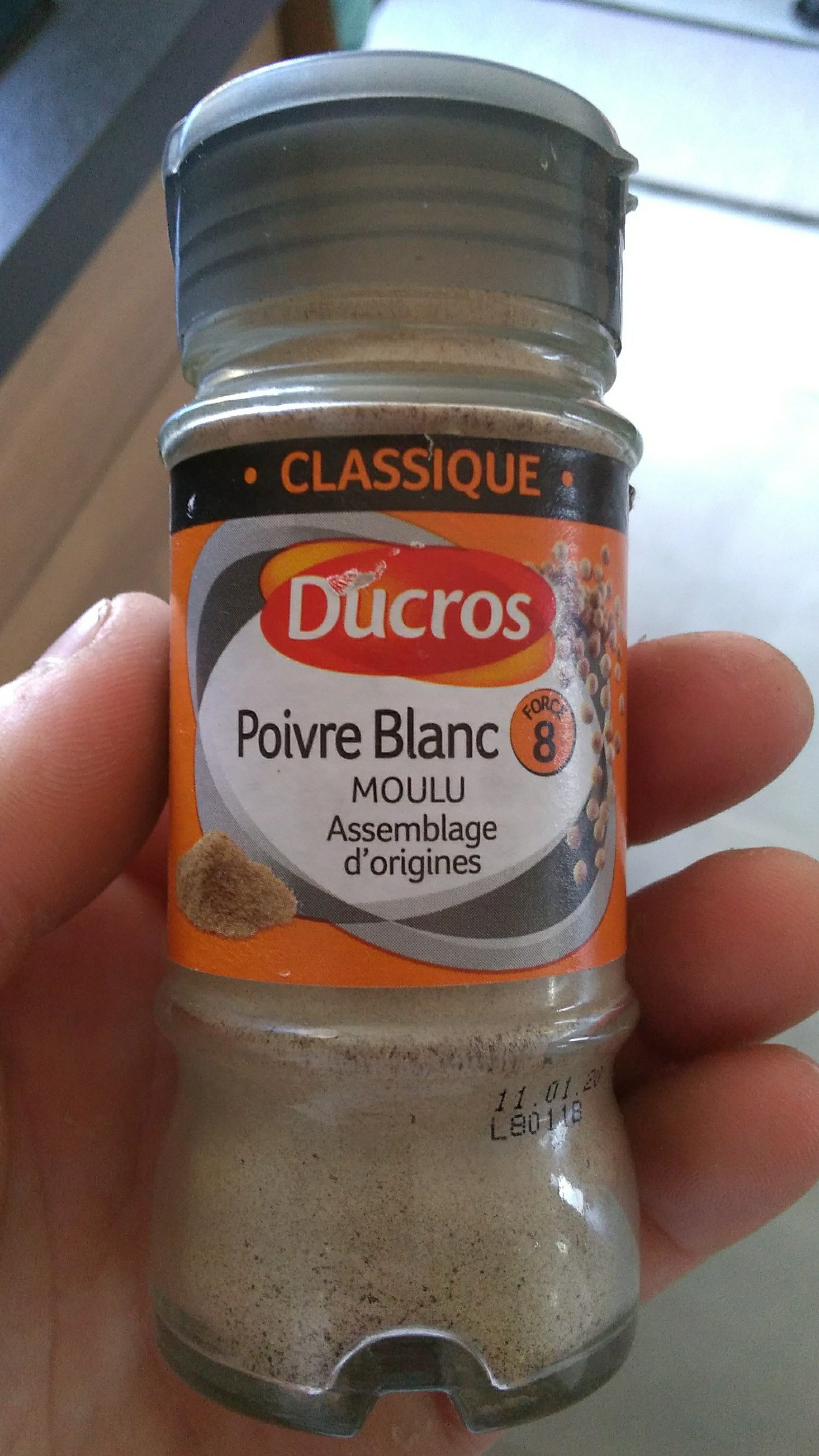 Ducros Poivre Blanc moulu - Medium - نتاج - fr