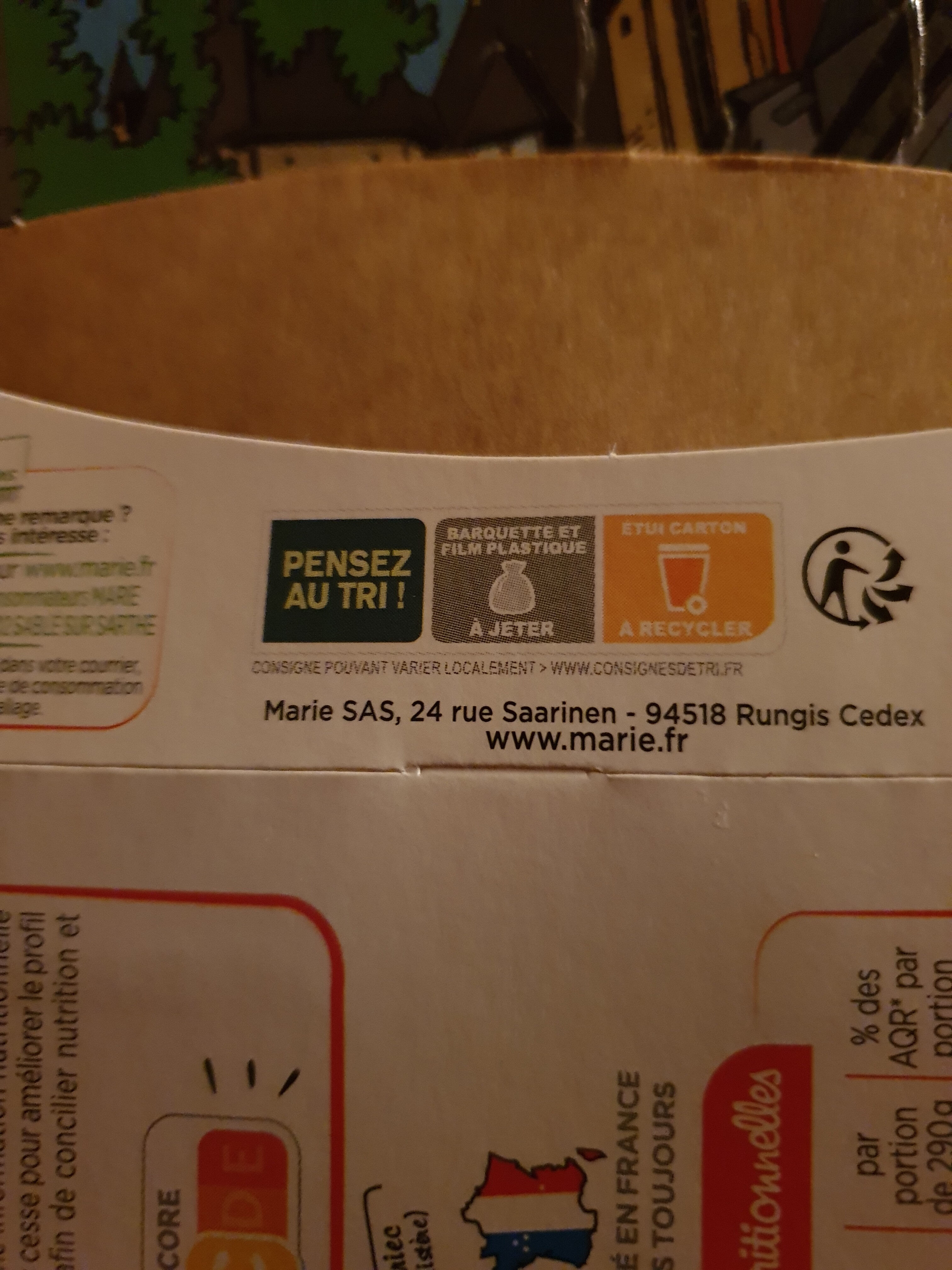 Saucisse de Toulouse grillée & purée au beurre - Recycling instructions and/or packaging information - fr