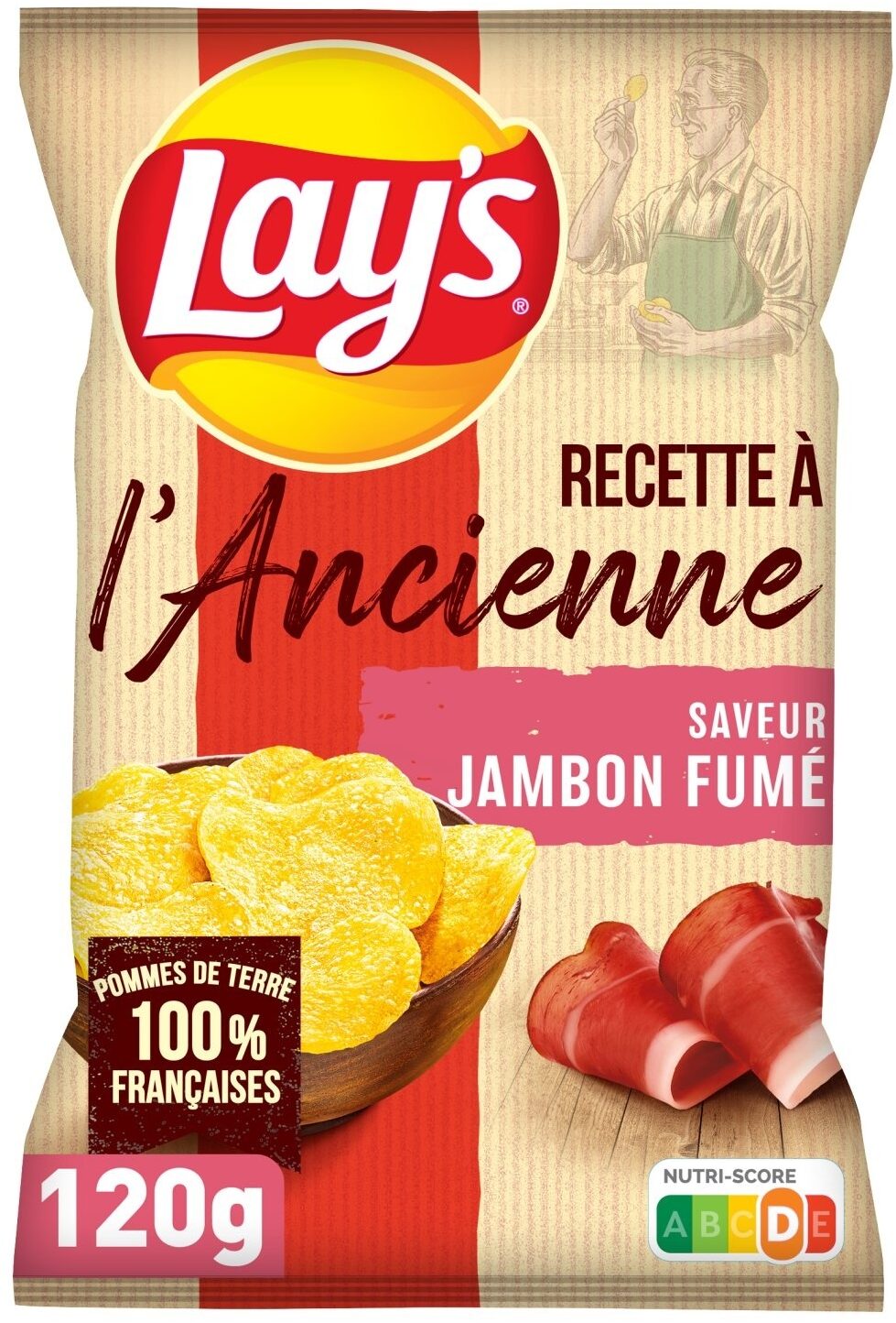 Lay's Recette à l'Ancienne saveur Jambon de Pays - Produit