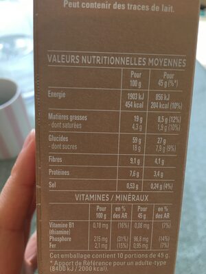 Quaker Cruesli 3 chocolats - Nutrition facts - fr