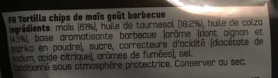 Doritos goût barbecue style party size - Ingrediënten - fr