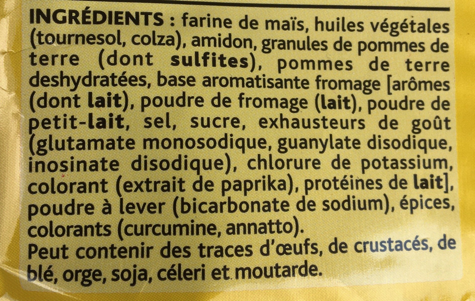 Lay's MixUps goût fromage - Ingrédients