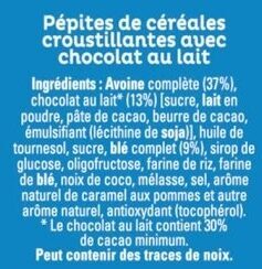 Quaker Cruesli Chocolat au lait - Ingredientes - fr