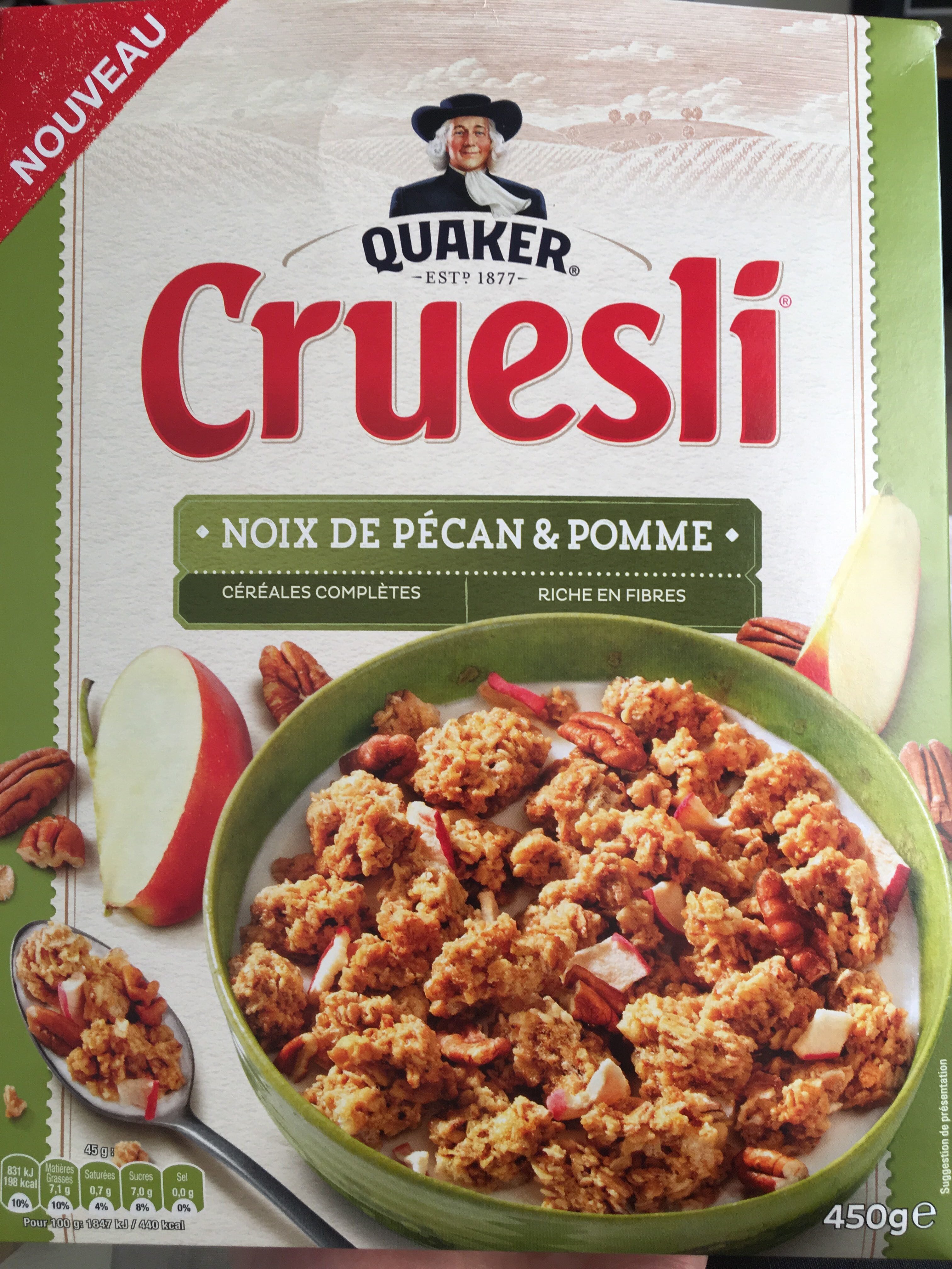 Cruesli - Noix de pécan & pomme - Produkt - fr