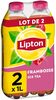 Lipton Ice Tea saveur framboise lot de 2 x 1 L - Produit