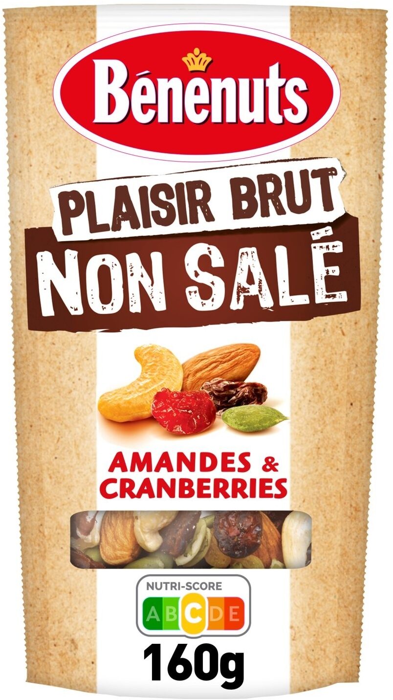 Bénénuts Plaisir brut Amandes & cranberries cajous, raisins, graines de courge - نتاج - fr