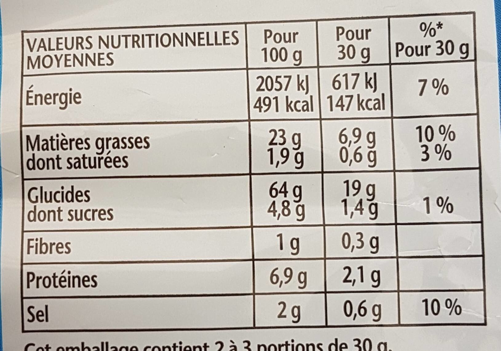 Cheetos goût fromage - Nutrition facts - fr