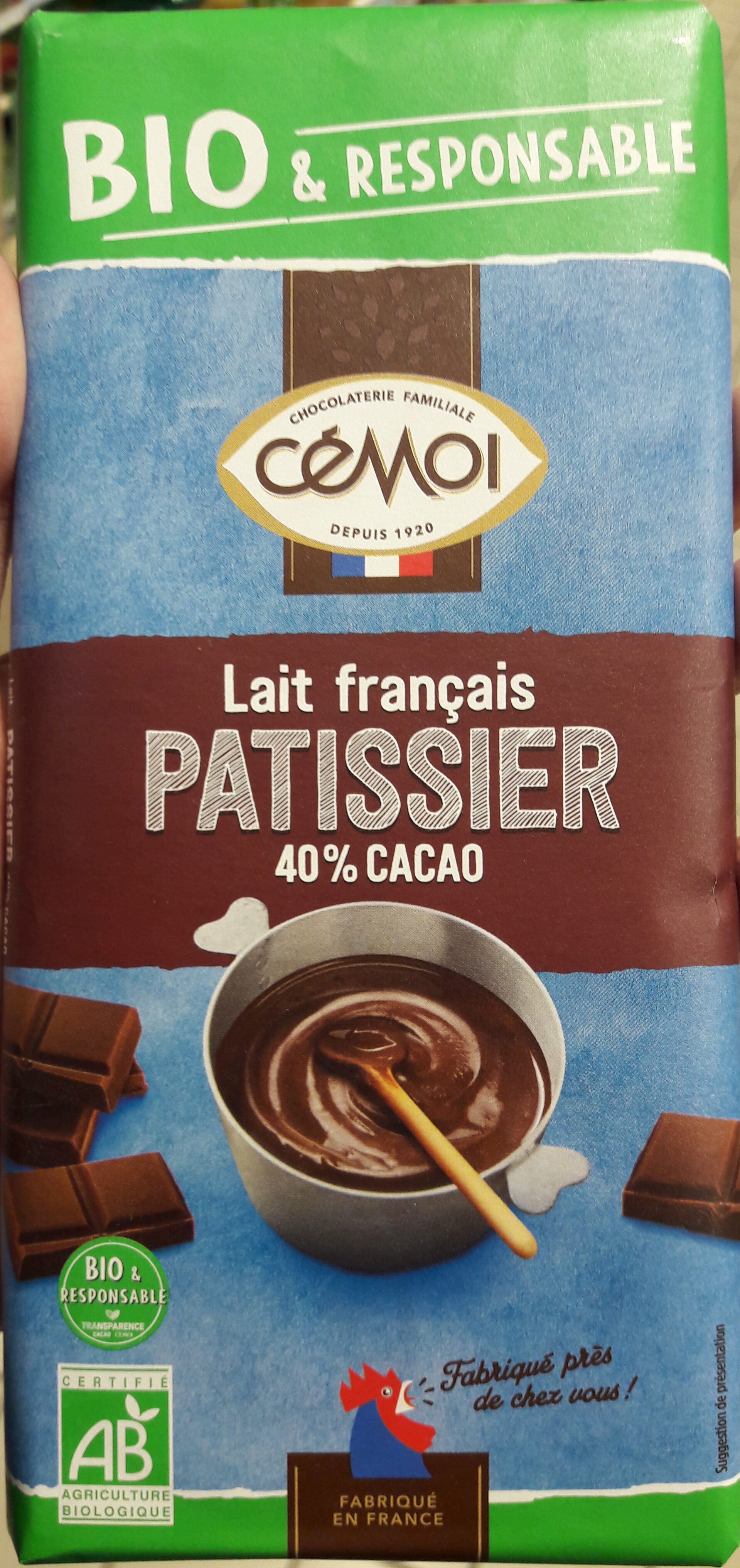 Lait Français Patissier 40% cacao - Produkt - fr
