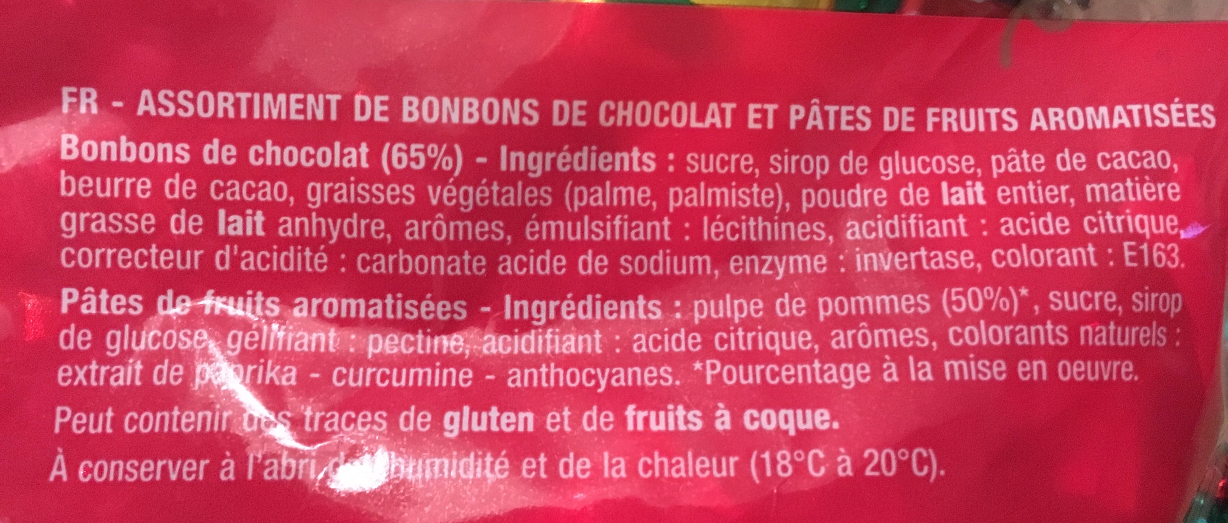 Papillotes au chocolat - Ingredients - fr
