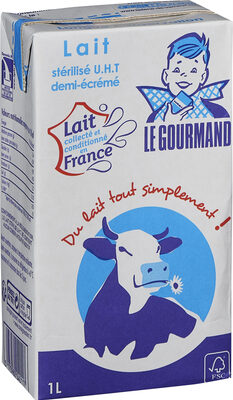Lait demi-écrémé Le Gourmand - Product - fr