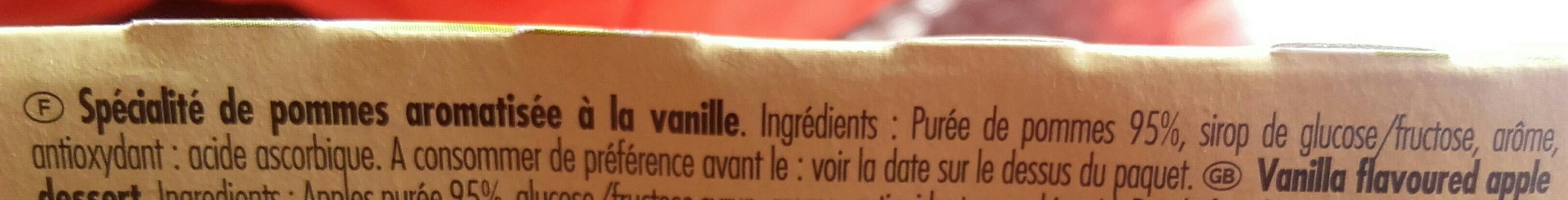 Pomme vanille - Ingredients - fr