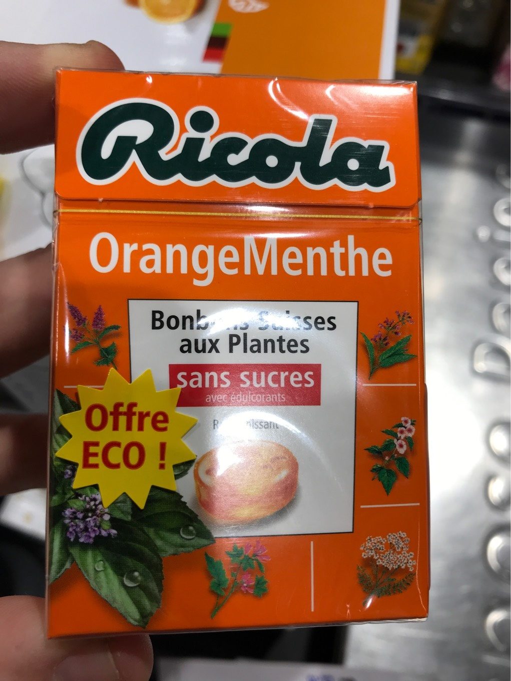 Ricola Orange Menthe - Produit