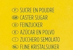 Sucre Poudre - Ingrédients