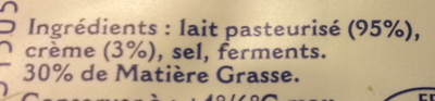 L'Authentique Bleu de Bresse (30 % MG) - Ingredients - fr