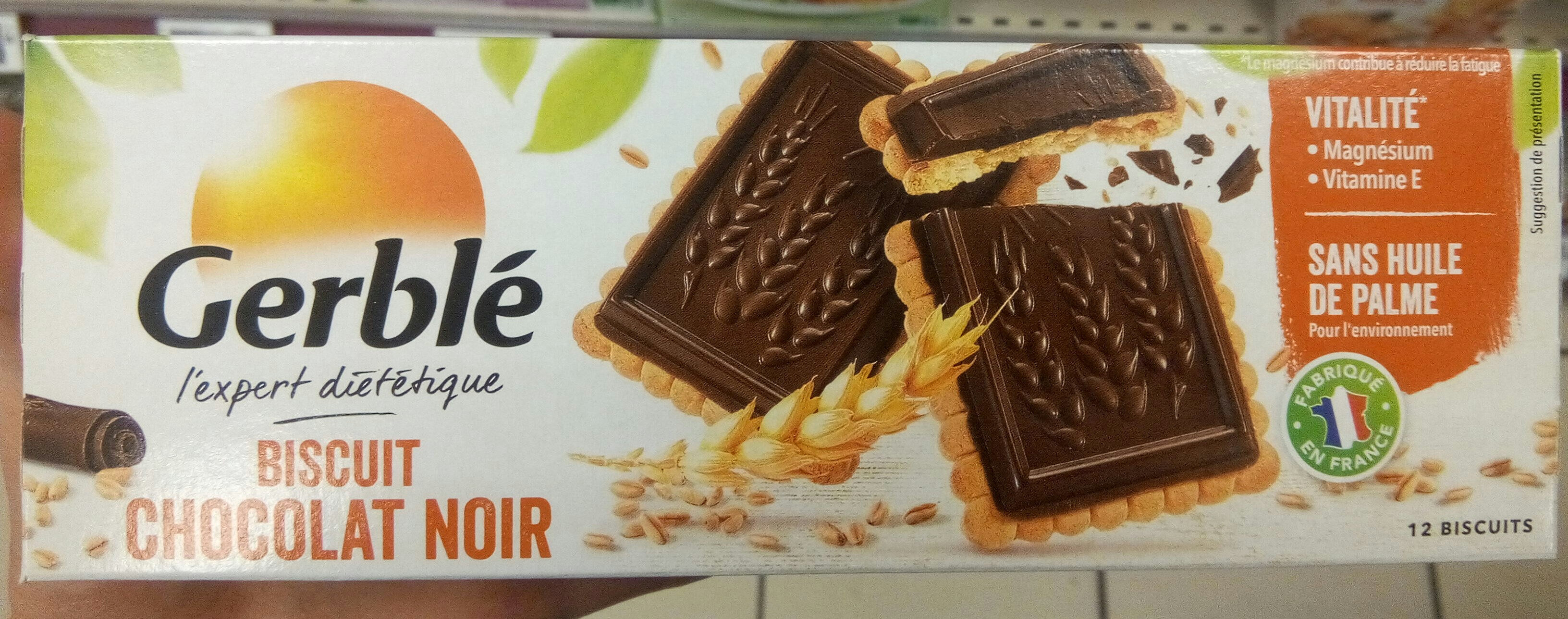 Gerble - Dark Chocolate Biscuit, 150g (5.3oz) - Produit
