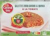 Galette boulgour et quinoa à la tomate - Produkt