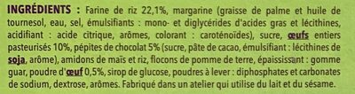 Gerble - Gluten Free Chocolate Chip Palet, 160g (5.7oz) - Ingredients - fr