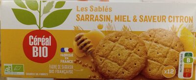 Sablés Miel, Saveur Citron & Sarrasin - Produkt - fr