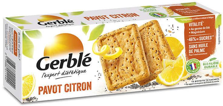 Biscuits Pavot Citron - Product - fr