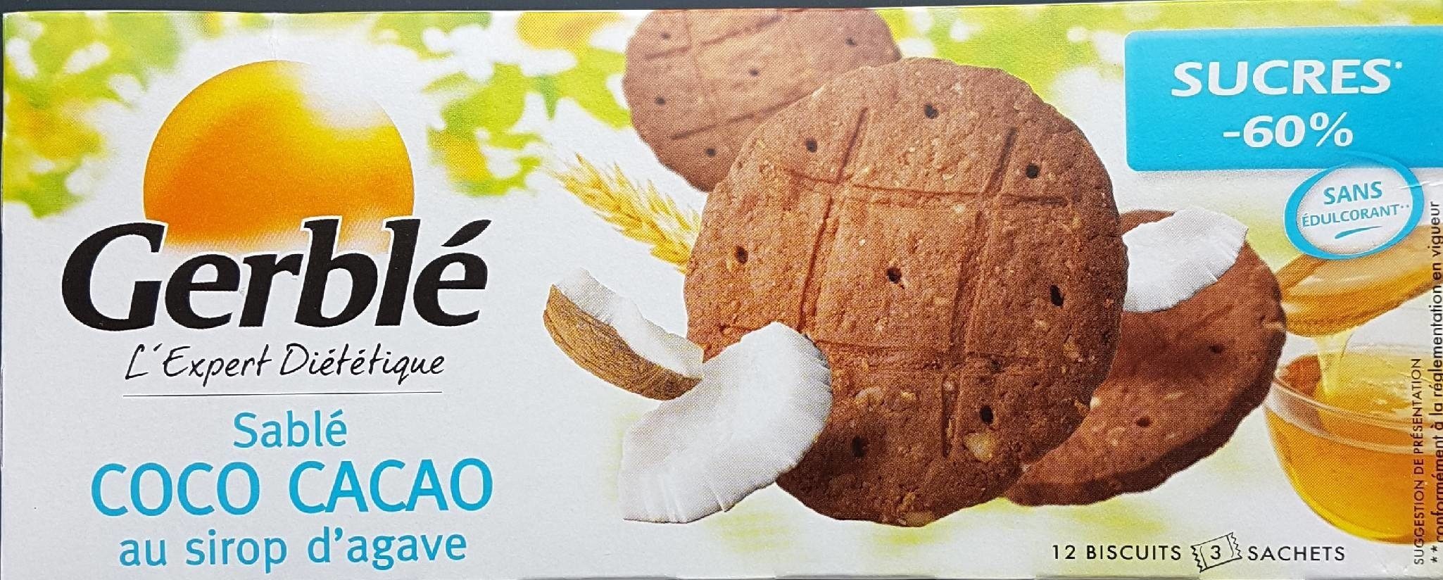 Sablé coco cacao au sirop d'agave - Product - fr