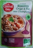 Cuisiné Risotto orge et riz aux champignons - Produit