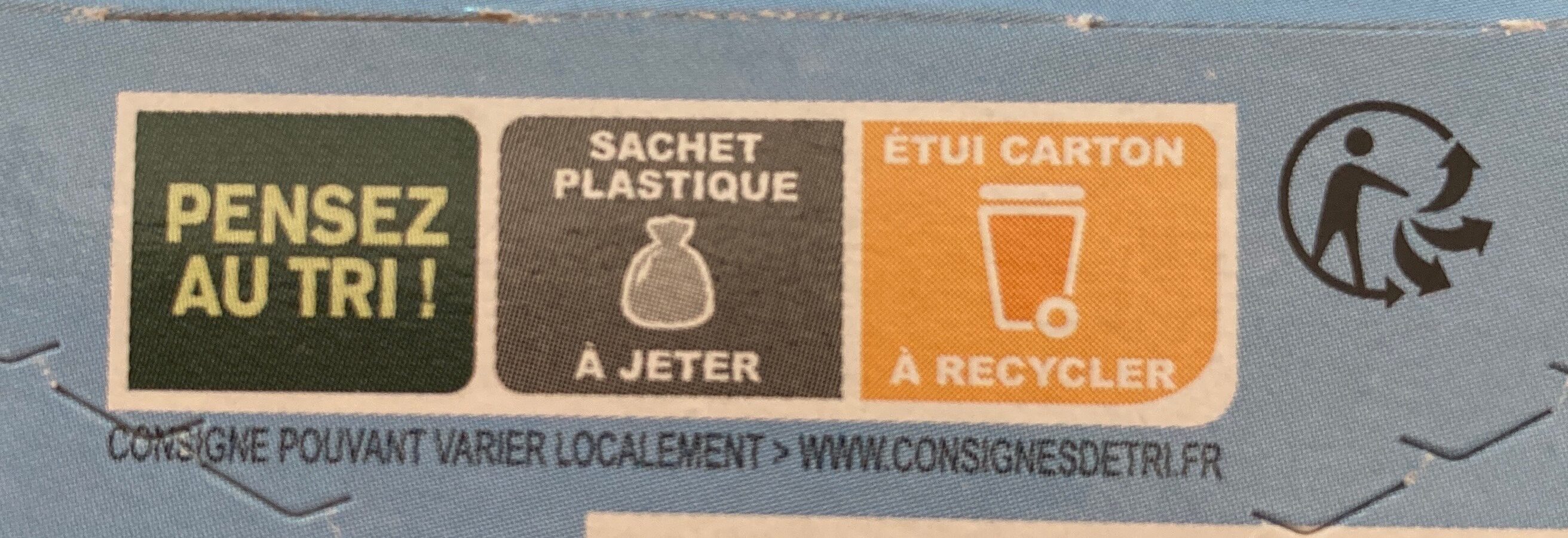 Sablé Nature sans sucres - Recycling instructions and/or packaging information