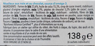 Moelleux chocolat noix - Ingrédients
