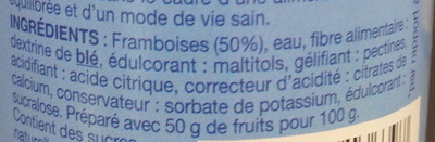 Framboise Sans sucres ajoutés - Ingrédients