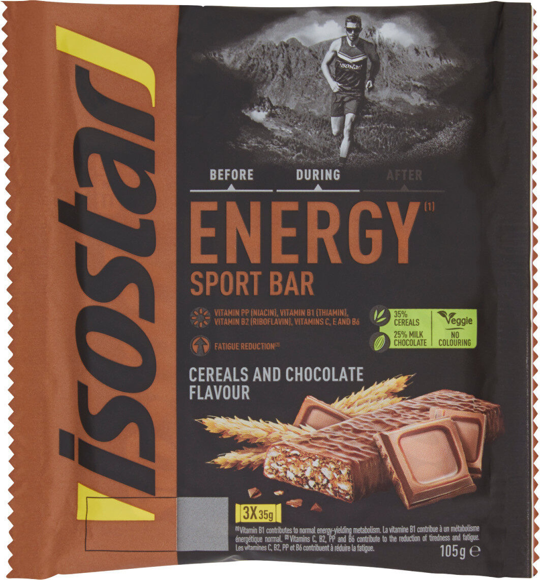 Energy sport bar cereals and chocolate flavour - Produit