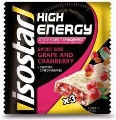 Barras High Energy Antioxidante Cranberry Isostar (pack 3) - Produit