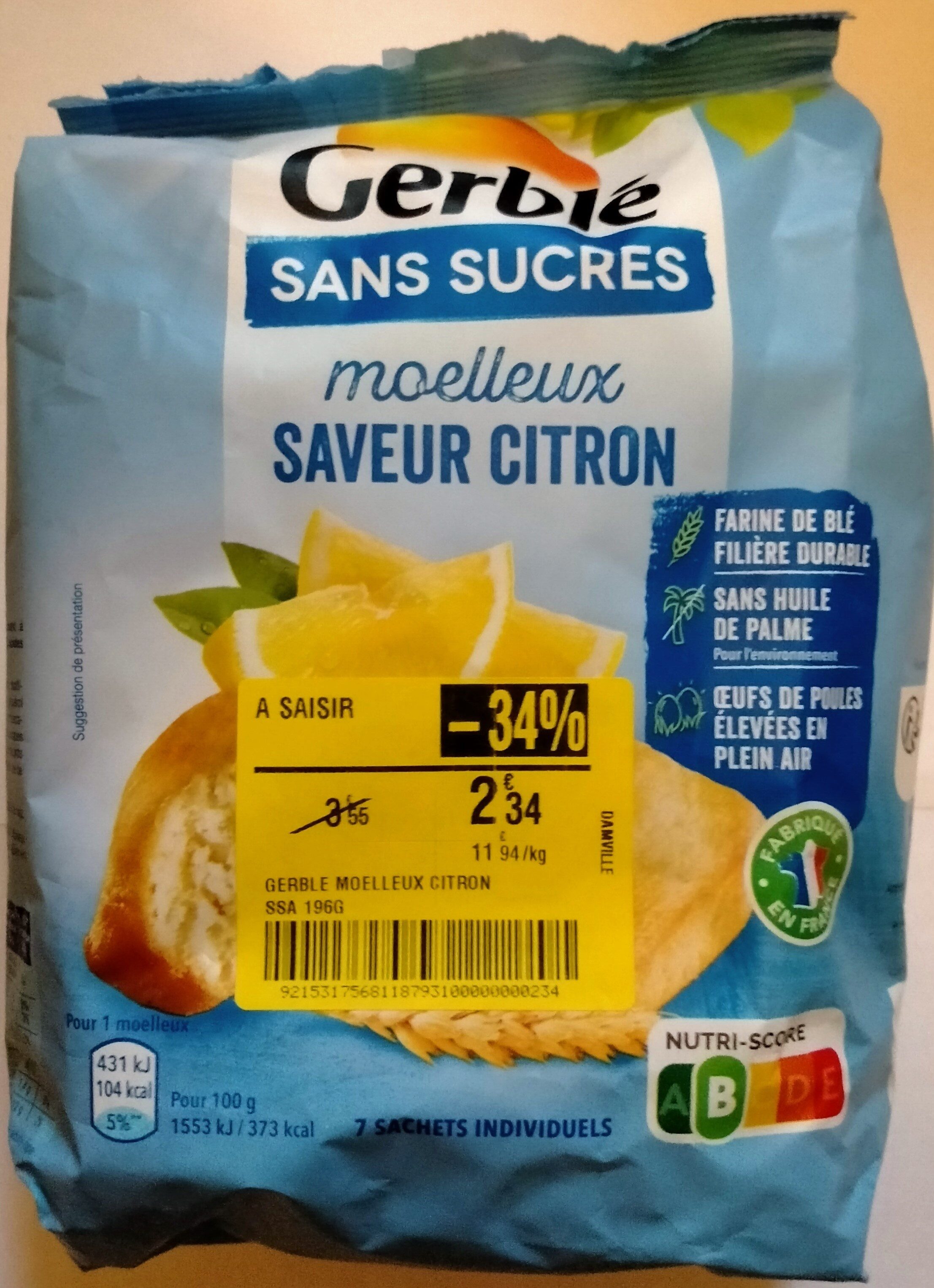 Moelleux saveur citron - Prodotto - fr