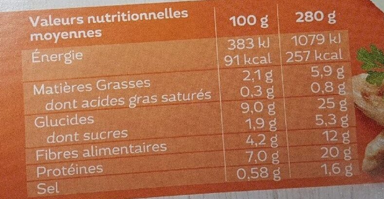 Les Cuisinés Veggie - Couscous aux émincés soja & blé - Nutrition facts - fr