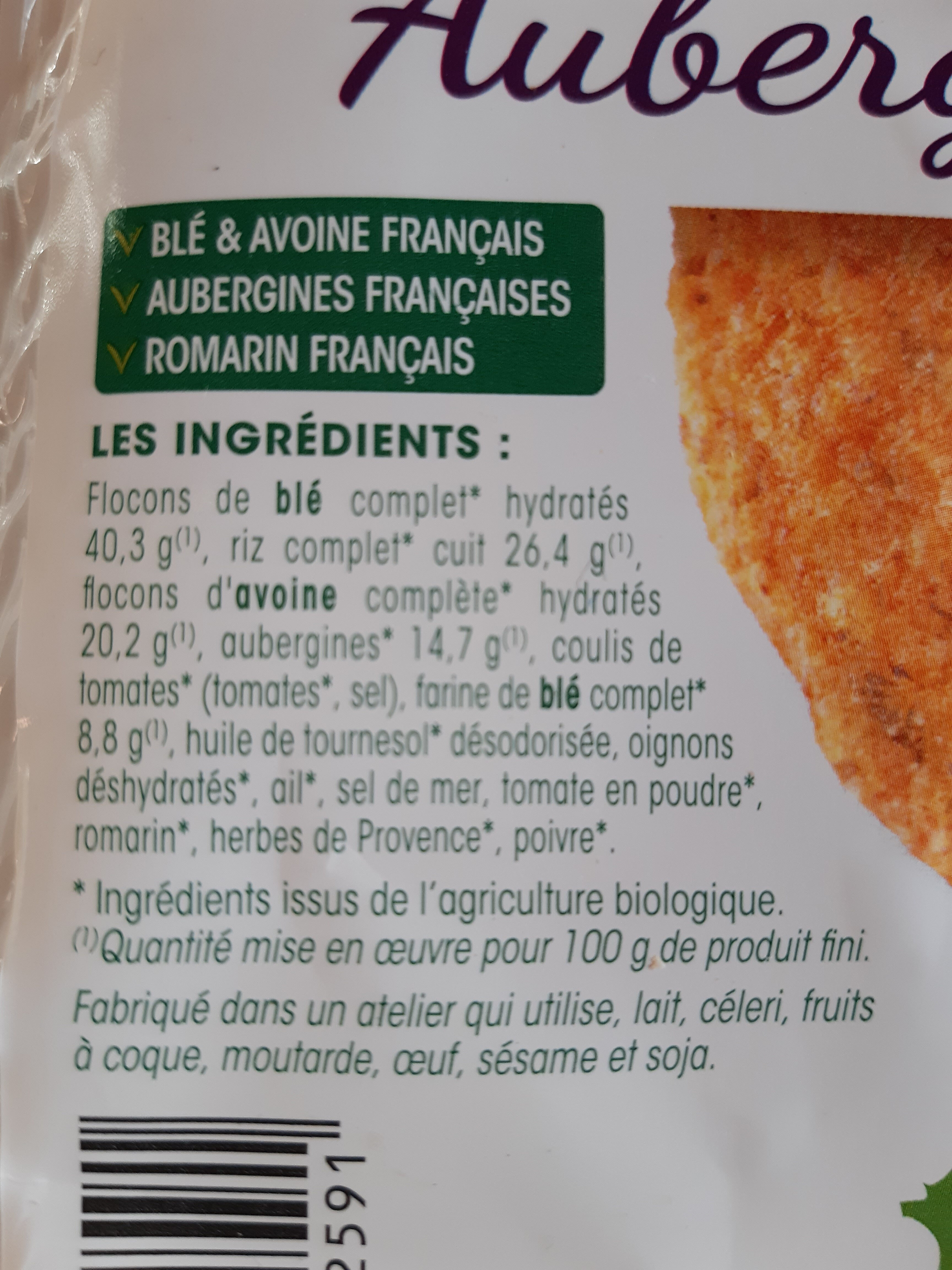 Galettes aubergine - romarin - Ingredients - fr