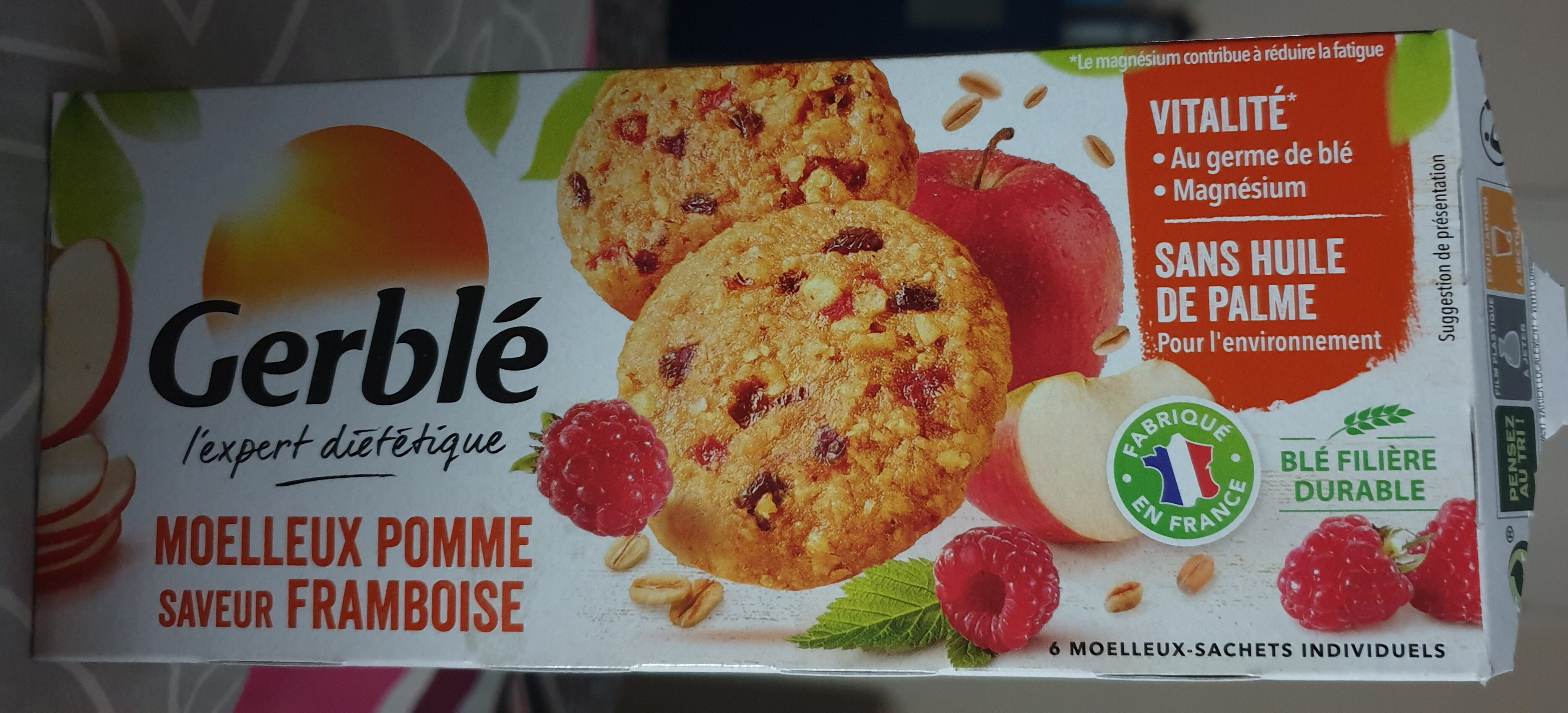 Biscuit moelleux pomme saveur framboise - Produkt - fr