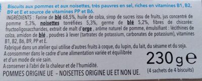 Pomme Noisette - Ingredienti - fr